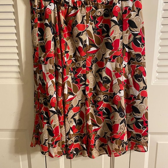 Women's Floral Print Skirt - Picture 2 of 2